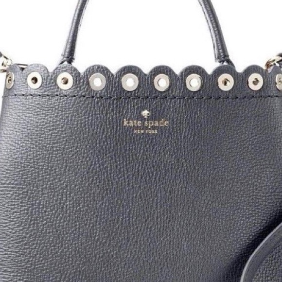 KATE SPADE ♠️ PALOMA ROAD GRAY LEATHER SATCHEL NWT - Picture 2 of 6